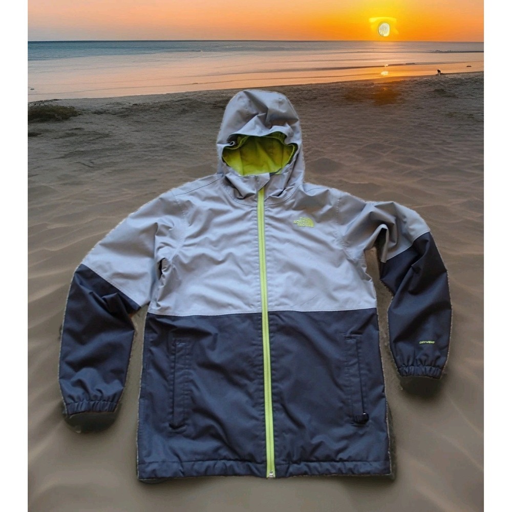 The North‎ Face DryVent Jacket Boys L 14/16 Gray Fair Missing Inner Layer Shell